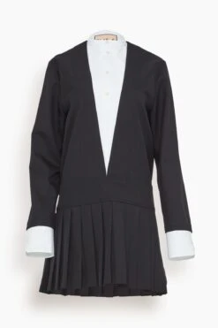 Mini Dress In Black Navy