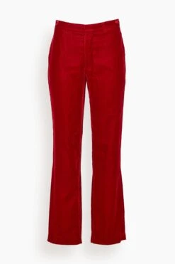 R13 Lemmy Trouser In Red Velvet
