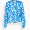 Harmony Top In Blue Curls