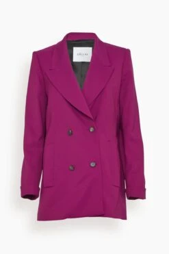New Vittoria Signature Double Breasted Jacket In Magenta