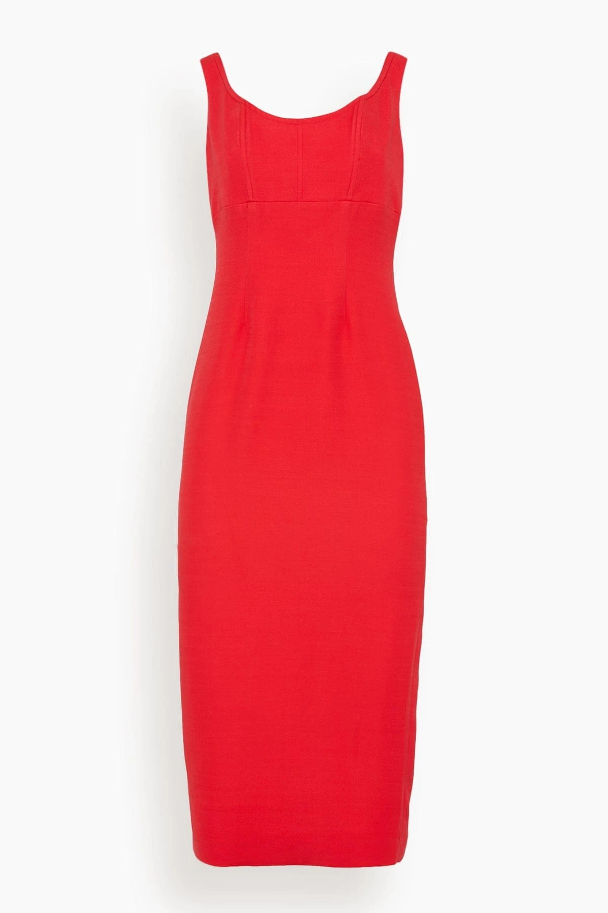 Off Shoulder Midi Dress In Red 1 Off Shoulder Midi Dress In Red