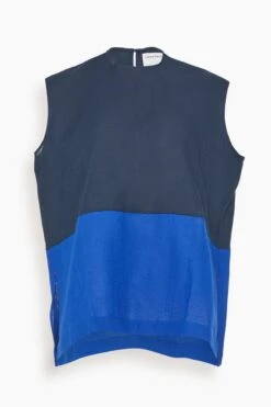 Granna Blouse In Midnight/Cobalt