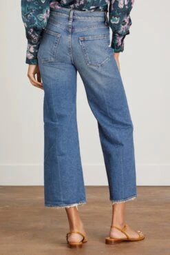 Crop Wide Jean In Marina -Dries Van Noten Shop AskkNYCropWideJeaninMarina 3