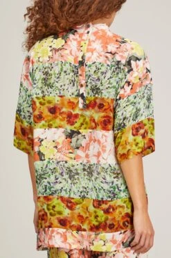 Dries Van Noten Carin Patch Shirt In Orange -Dries Van Noten Shop CarinPatchShirtinOrange 3