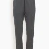 Sacai Sweat Jersey Pants In Charcoal Gray