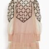 Rhue Beaded Mini Dress In Pink