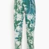 Brooke Pant In Teal Army Rose