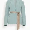 ULLA JOHNSON Ellery Jacket In Agave