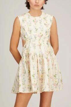 Sucre Pradera Dress In Neutral -Dries Van Noten Shop agua SucrePraderaDressinNeutral 2