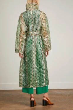 Abigail Raincoat In Green -Dries Van Noten Shop alemais AbigailRaincoatinGreen 3
