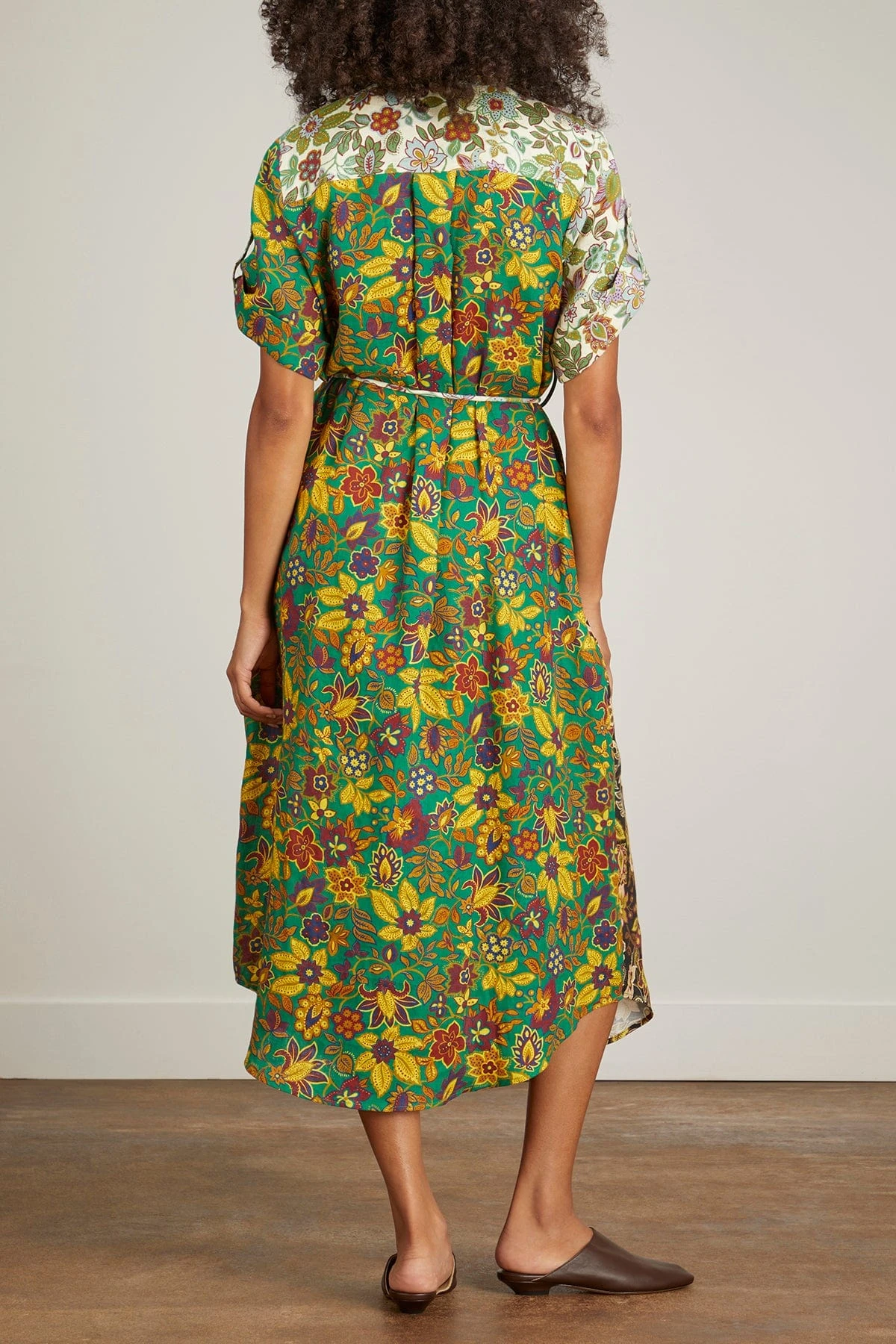 Isabella Patchwork Shirtdress In Multi 4 Isabella Patchwork Shirtdress In Multi - Image 4