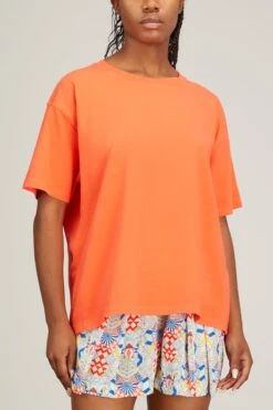 American Vintage Fizvalley T-Shirt In Vintage Scarlet -Dries Van Noten Shop american FizvalleyT ShirtinVintageScarlet 2