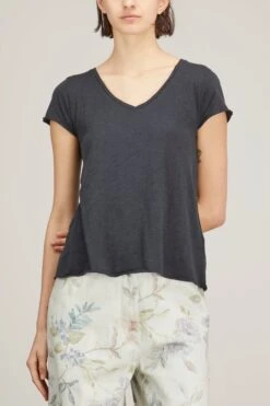 American Vintage Jacksonville Top In Navy -Dries Van Noten Shop american vintage jacksonville top in navy 2