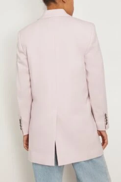 Double Breasted Oversized Jacket In Powder Pink 7 Double Breasted Oversized Jacket In Powder Pink -Dries Van Noten Shop ami DoubleBreastedOversizedJacketinPowderPink 3