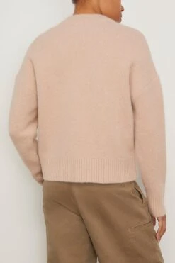 Off White ADC Cardigan In Powder Pink/Ivory -Dries Van Noten Shop ami OffWhiteADCCardiganinPowderPinkIvory 3