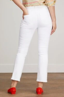 Flare Cropped 5-Pocket Jean In White Denim -Dries Van Noten Shop ann mashburn flare cropped 5 pocket jean in white denim 3