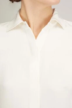 Icon Blouse In Ivory Silk -Dries Van Noten Shop ann mashburn icon blouse in ivory silk 4 1