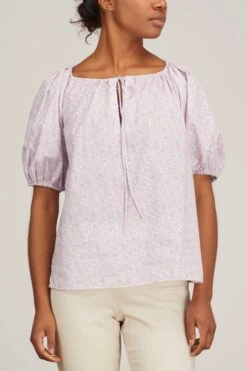 Rosaline Top In Lilac Danjo Coast -Dries Van Noten Shop ann mashburn rosaline top in lilac danjo coast 2