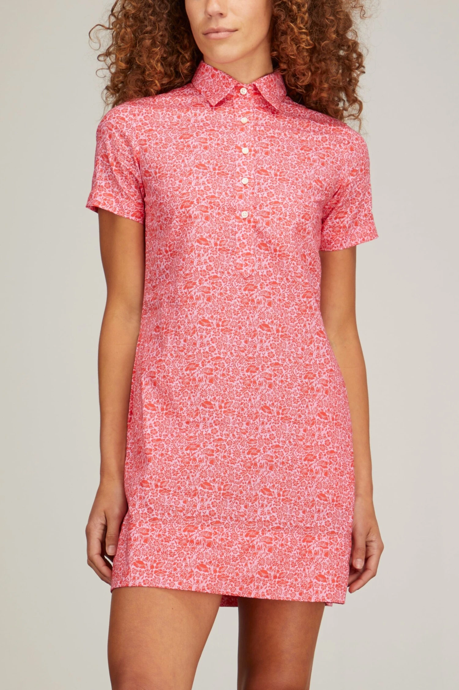 Short Sleeve Popover Dress In Poppy Day Liberty Print 3 Short Sleeve Popover Dress In Poppy Day Liberty Print - Image 3
