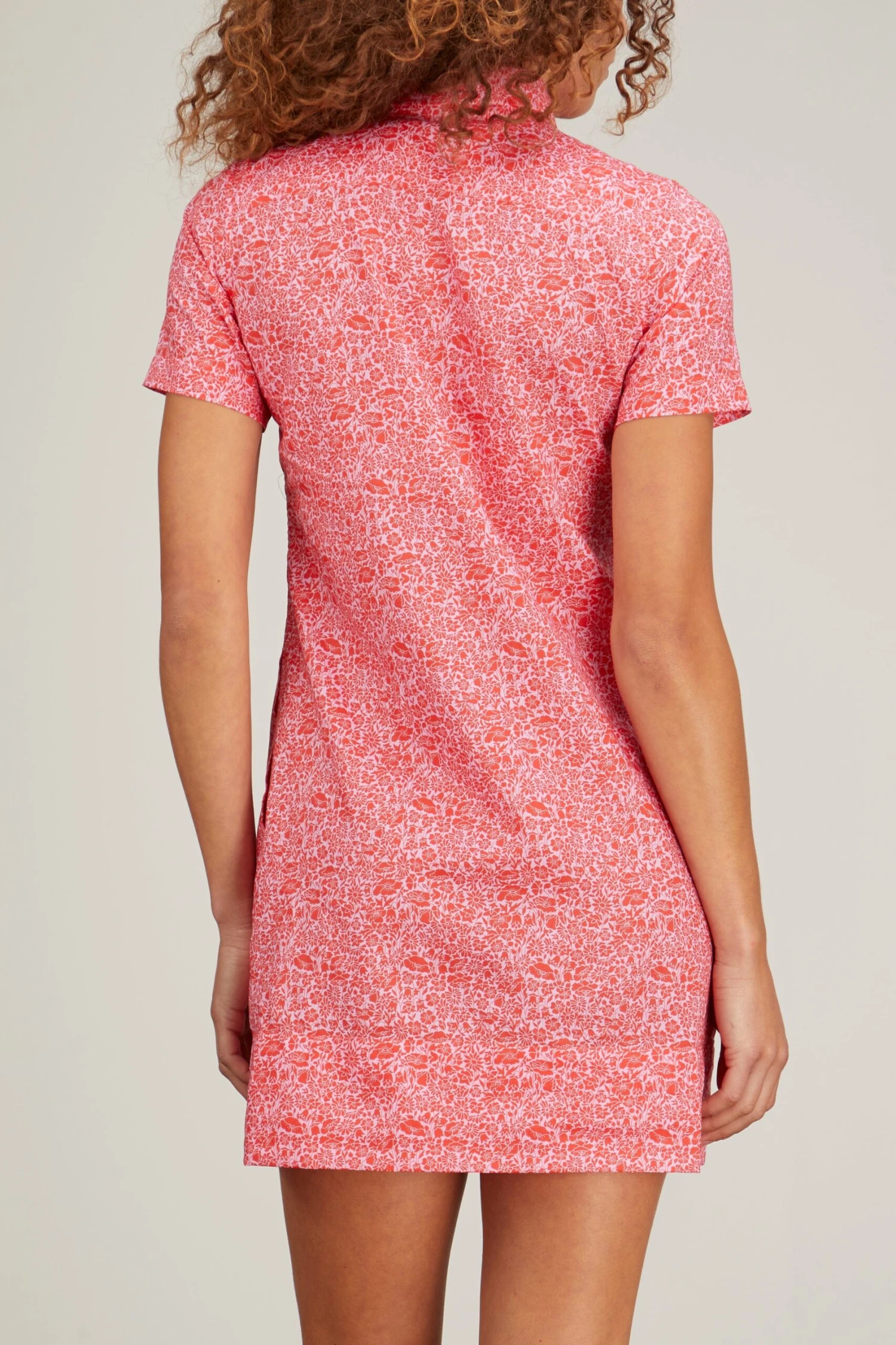 Short Sleeve Popover Dress In Poppy Day Liberty Print 4 Short Sleeve Popover Dress In Poppy Day Liberty Print - Image 4