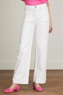 Column Patch Pocket Jean In White -Dries Van Noten Shop annmashburn ColumnPatchPocketJeaninWhite 2