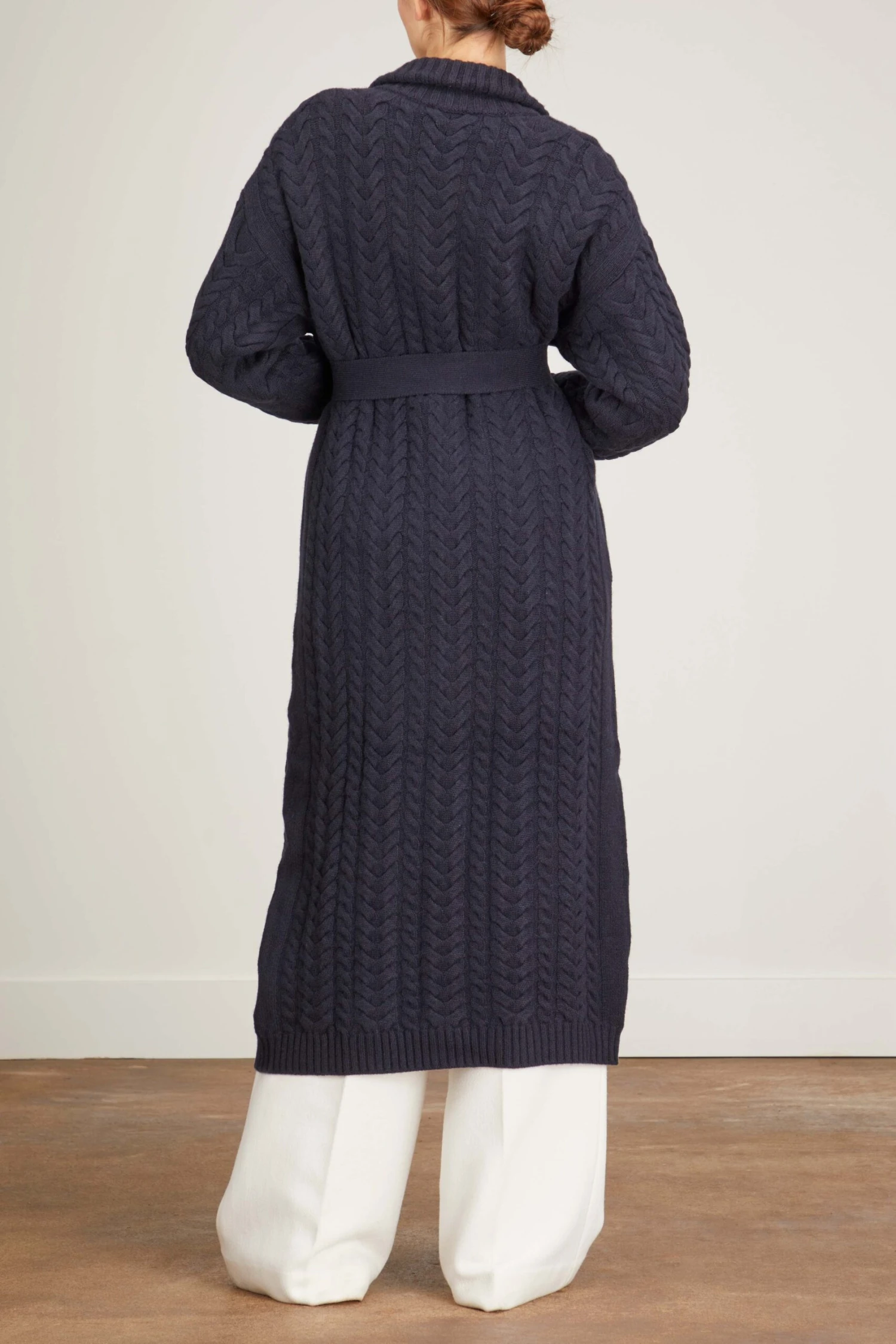 Bond Street Long Cardigan In Navy 4 Bond Street Long Cardigan In Navy - Image 4