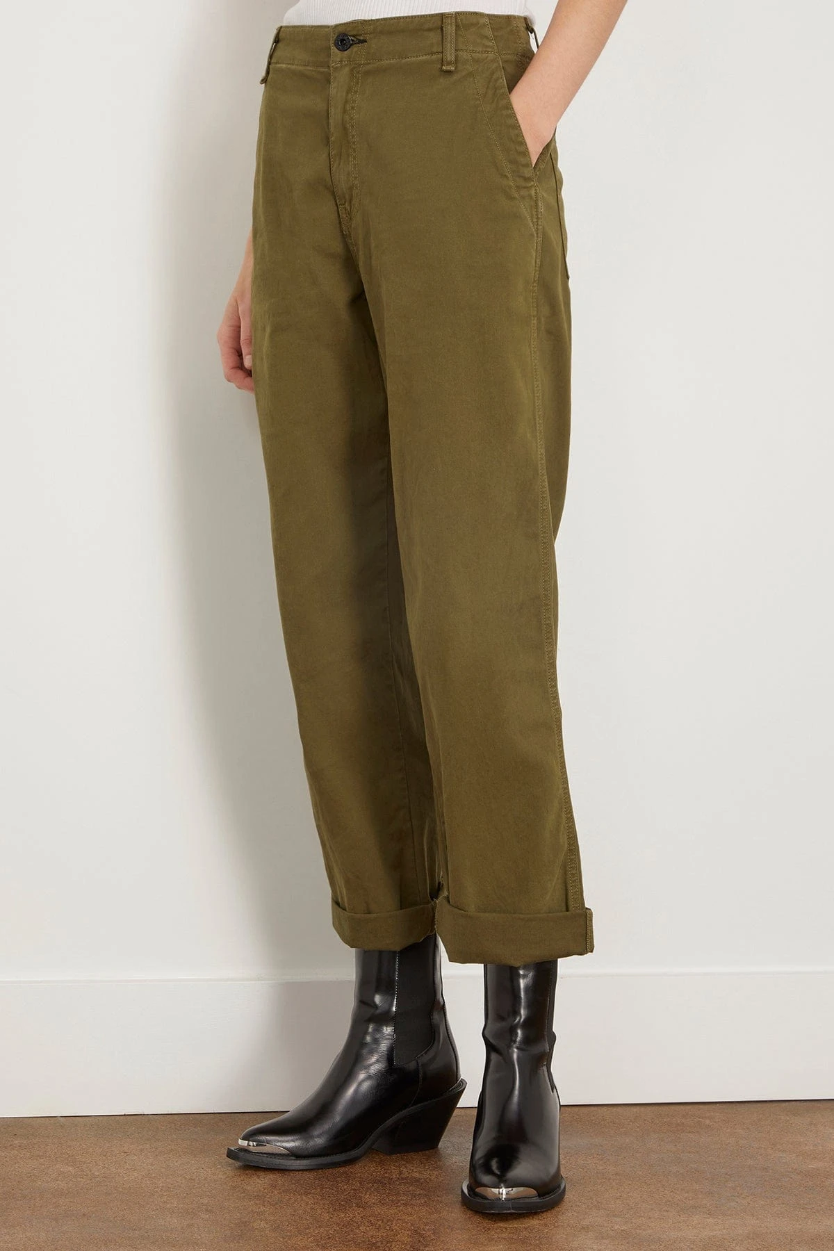 Chino Twill Pant In Fatigue 3 Chino Twill Pant In Fatigue - Image 3