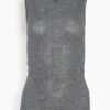 NILI LOTAN Becky Sweater Tank In Dark Grey Melange