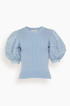 ULLA JOHNSON Rosalie Top In Sky
