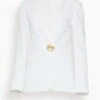 Dries Van Noten Bela Jewel Jacket In White