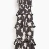 ULLA JOHNSON Serafina Gown In Noir Blur