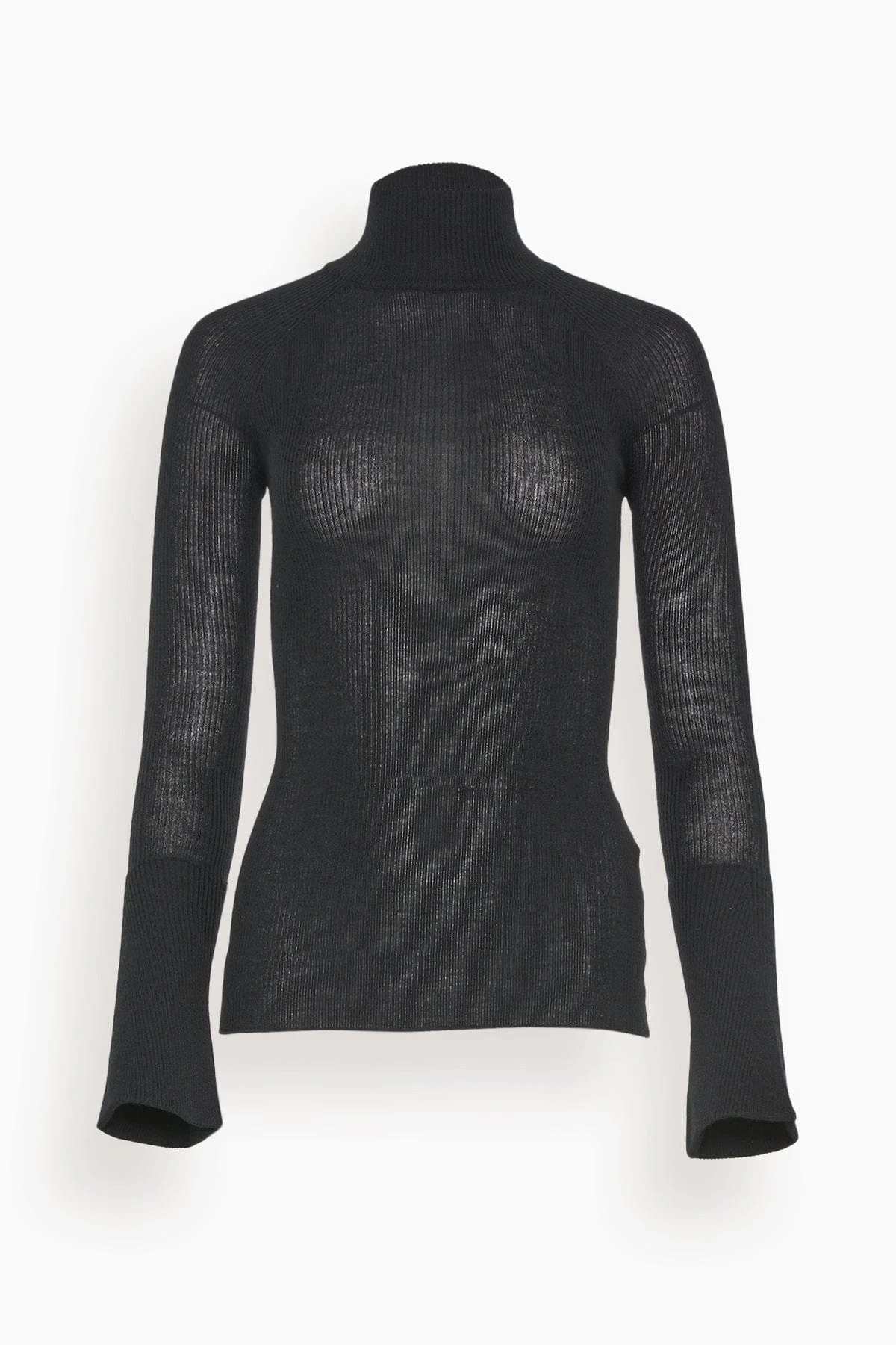 Turtleneck Long Sleeve Top In Black 1 Turtleneck Long Sleeve Top In Black