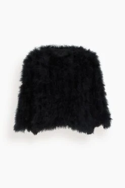 Feathers Jacket In Noir