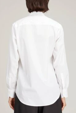 Romanciere Soie Silk Shirt In White -Dries Van Noten Shop bourrienne romanciere soie silk shirt in white 3