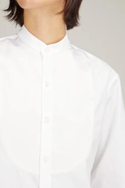 Romanciere Soie Silk Shirt In White -Dries Van Noten Shop bourrienne romanciere soie silk shirt in white 4
