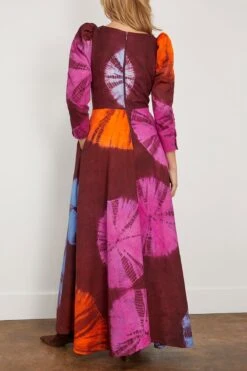 Dami Dress In Burgandy Multi 7 Dami Dress In Burgandy Multi -Dries Van Noten Shop busayo DamiDressinBurgandyMulti 3