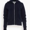 Hood Cardigan In Navy