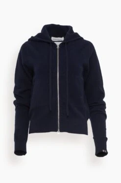 Hood Cardigan In Navy