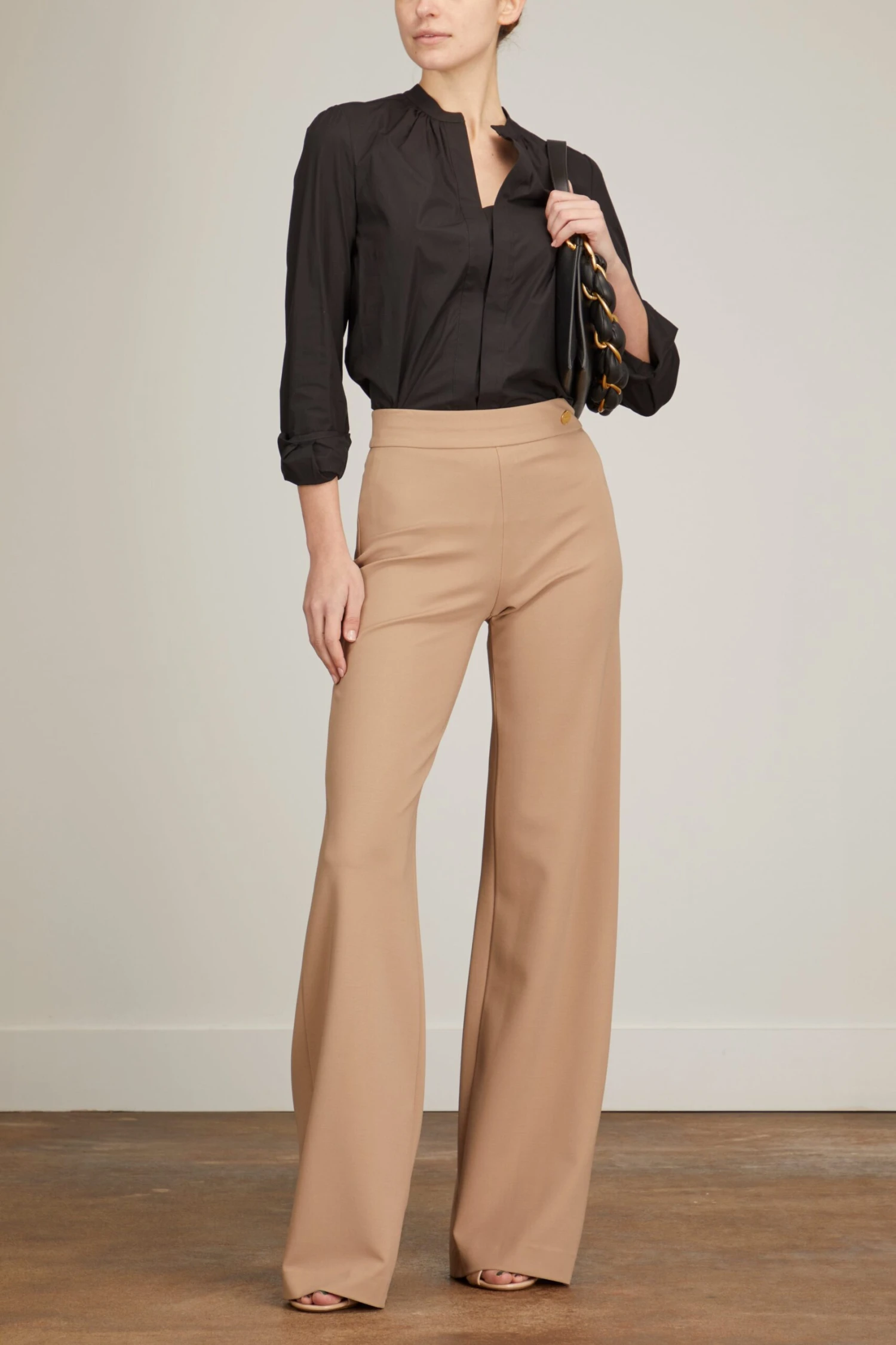 Anouk A-Line Pant In Taupe 2 Anouk A-Line Pant In Taupe - Image 2