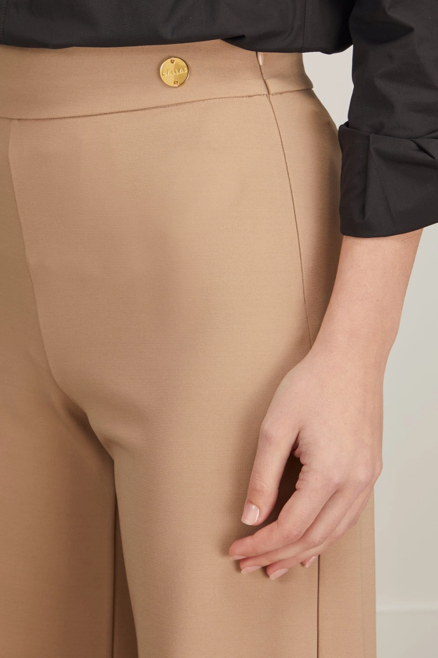 Anouk A-Line Pant In Taupe 5 Anouk A-Line Pant In Taupe - Image 5