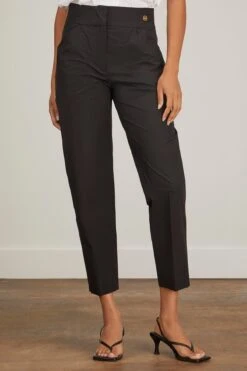 Gaia Poplin Trouser In Black -Dries Van Noten Shop callasmilano GaiaPoplinTrouserinBlack 2