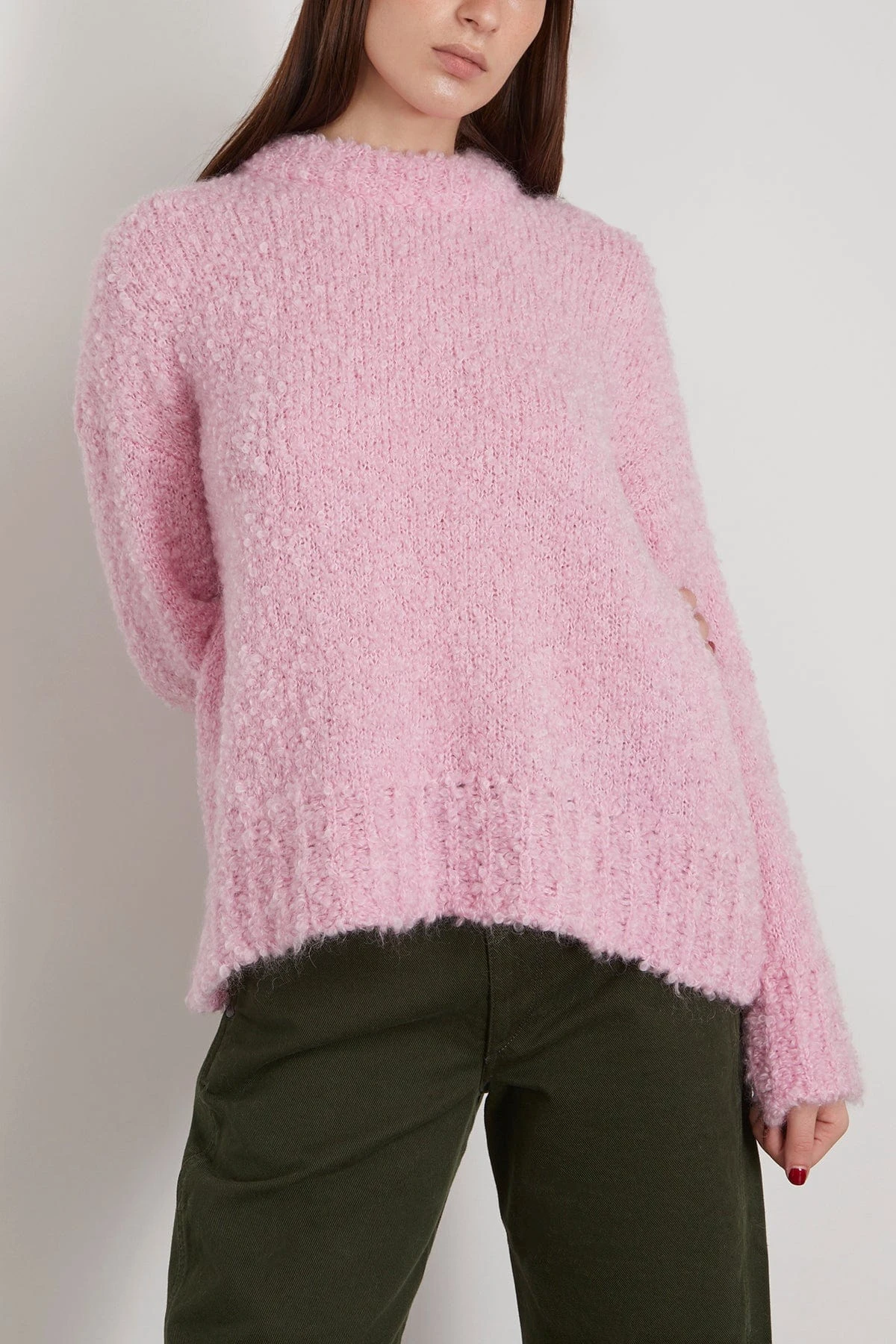 Kaisy Sweater In Soft Pink 3 Kaisy Sweater In Soft Pink - Image 3