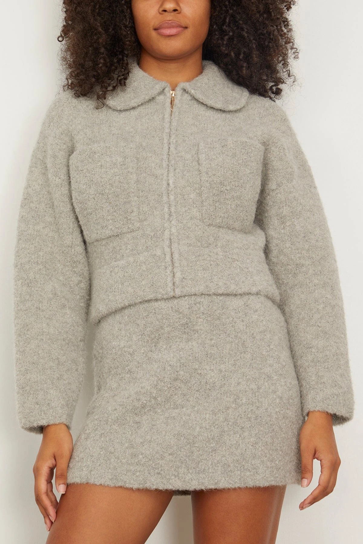 Hugo Boucle Bomber In Grey 3 Hugo Boucle Bomber In Grey - Image 3