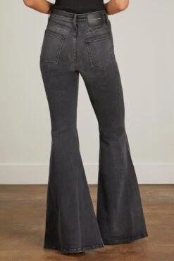 Heidi Stretch Denim Super High Rise Super Bell Jean In Jagger 7 Heidi Stretch Denim Super High Rise Super Bell Jean In Jagger -Dries Van Noten Shop cout heidi stretch denim super high rise super bell jean in jagger 3
