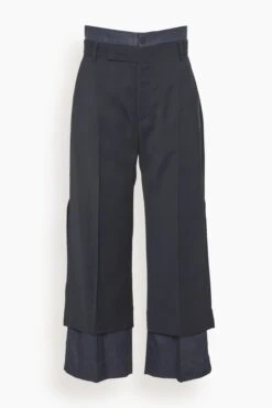 Trouser In Navy Black