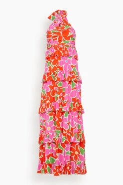 Romily Maxi Dress In Bold Multi Floral