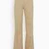 Straight Leg Trouser In Khaki