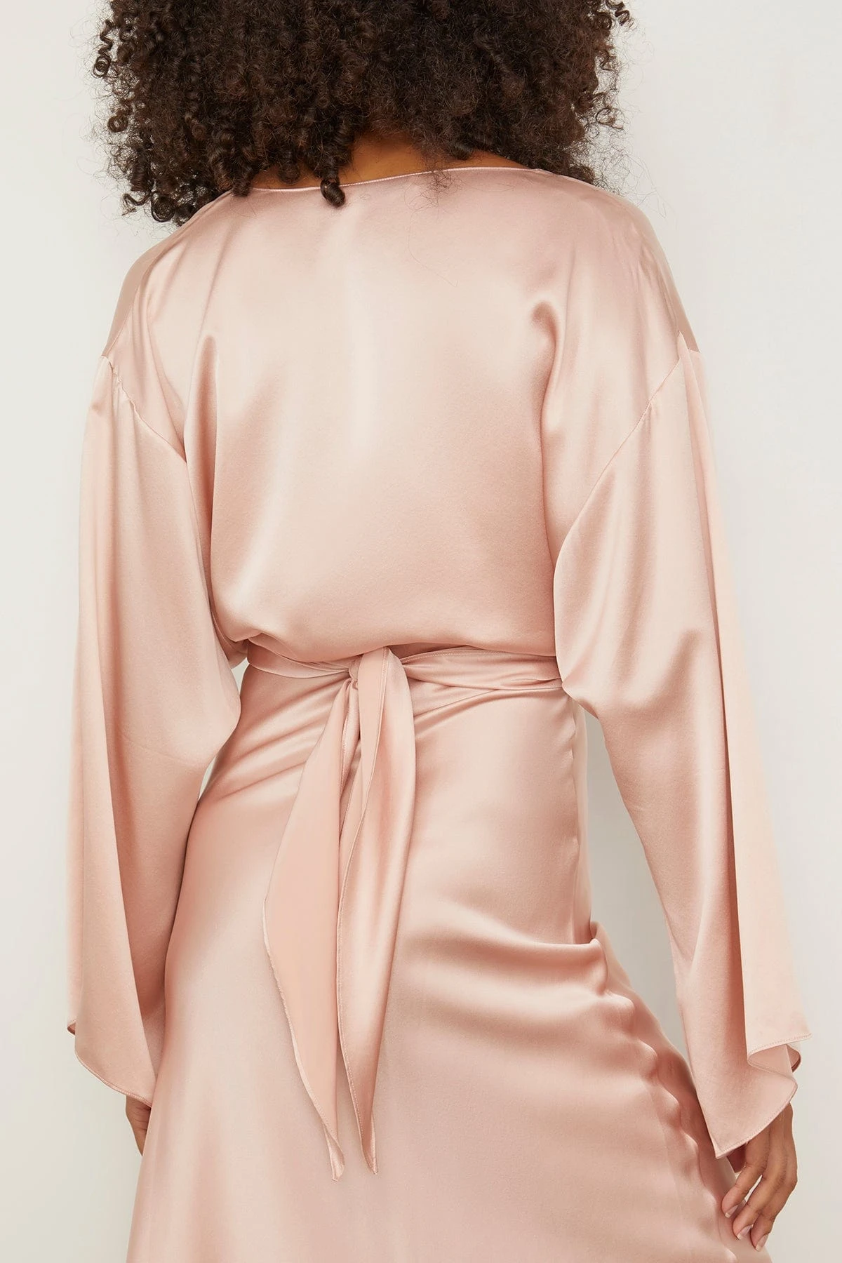 Kimono Sleeve Wrap Top In Dusty Rose 4 Kimono Sleeve Wrap Top In Dusty Rose - Image 4