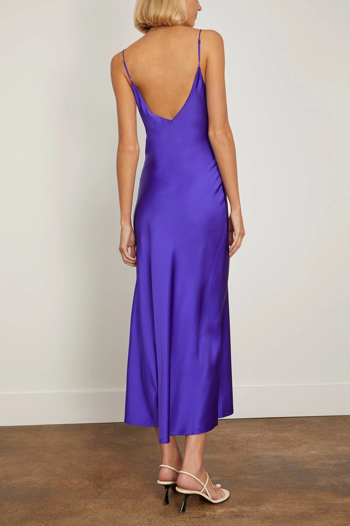 Midi Bias Slip Dress In Ultraviolet 4 Midi Bias Slip Dress In Ultraviolet - Image 4