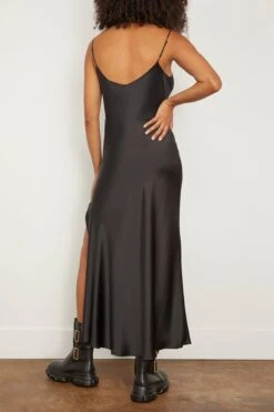 Mossy Slip Dress In Noir -Dries Van Noten Shop dannijo MossySlipDressinNoir 3